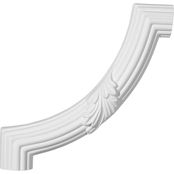 Ekena Millwork 8 7/8"W x 8 7/8"H Reeded Acanthus Leaf Panel Moulding Corner (matches moulding PML01X01AC) PML08X08AC - main